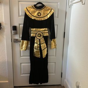 Pharaoh, Egyptian King Tut, Egypt Biblical Black Gold Adult Costume